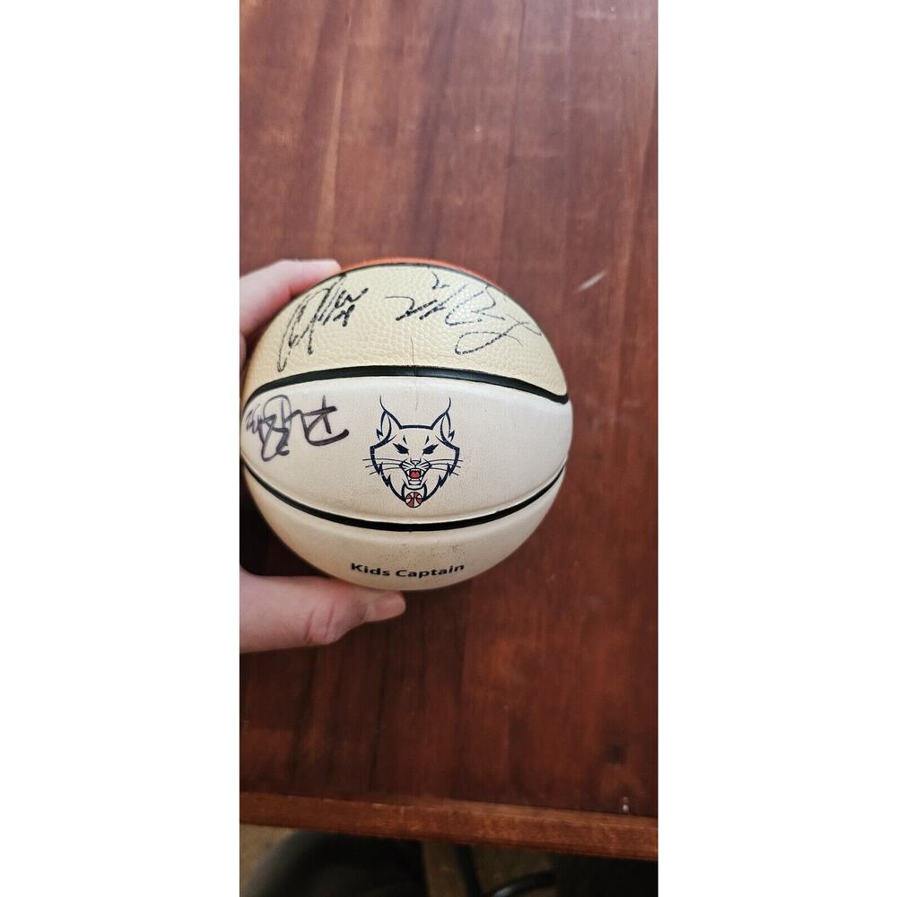 Minnesota Lynx WNBA Basketball Auto Signed HOF Mini Ball Whalen Brunson
